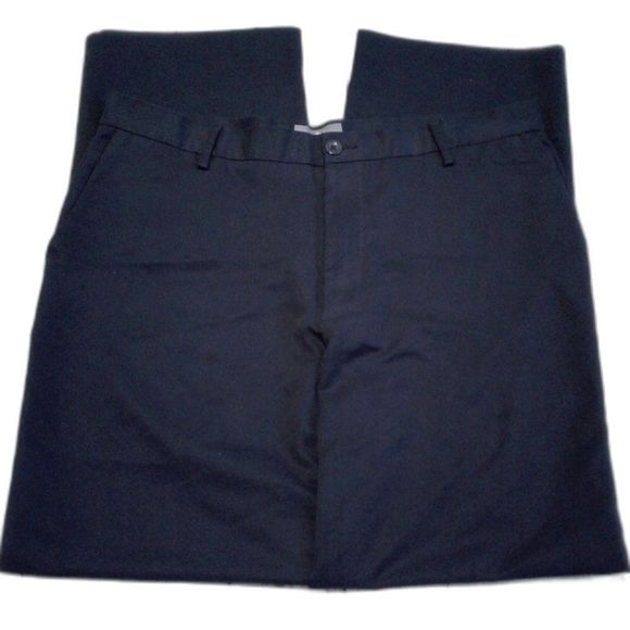 Dockers D2 Straight Chino Pants Black Polyester Flat Front Trousers Size 36 - Picture 2 of 5